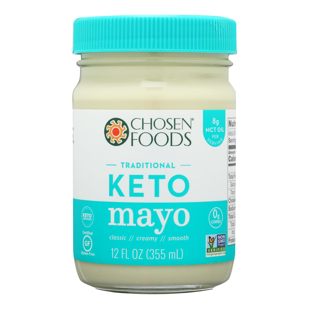 Chosen Foods - Coconut Oil Mayo - Case Of 6 - 12 Fl Oz. - Lakehouse Foods