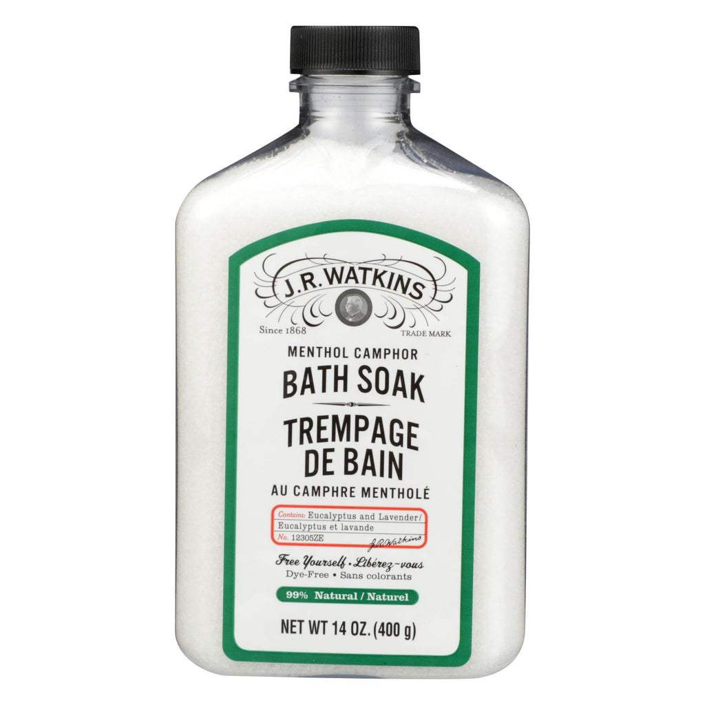 J.r. Watkins Menthol Camphor Bath Soak - 14 Oz - Lakehouse Foods