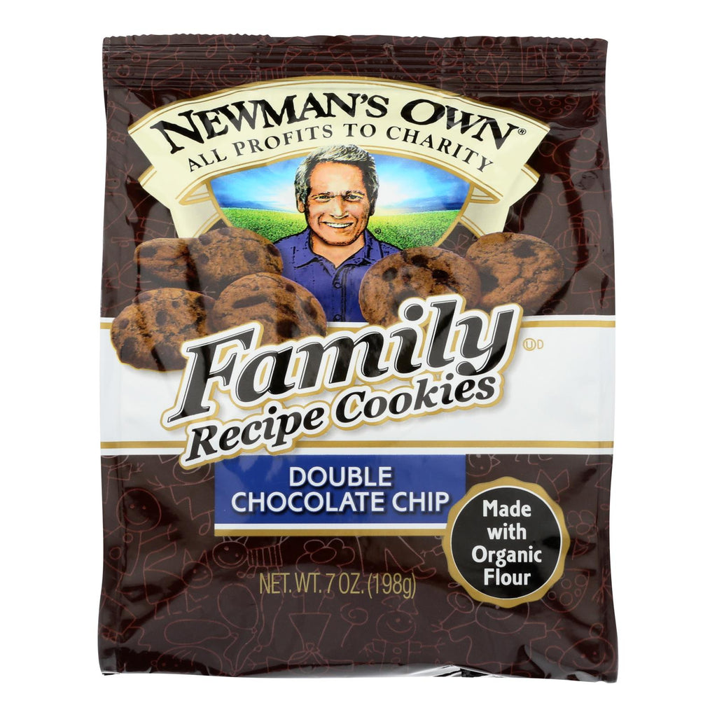 Newman's Own Organics Double Chocolate Chip Cookies - Organic - Case Of 6 - 7 Oz. - Lakehouse Foods