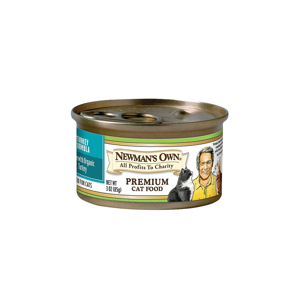 Newman's Own Organics Turkey Cat Food - Organic - Case Of 24 - 3 Oz. - Lakehouse Foods