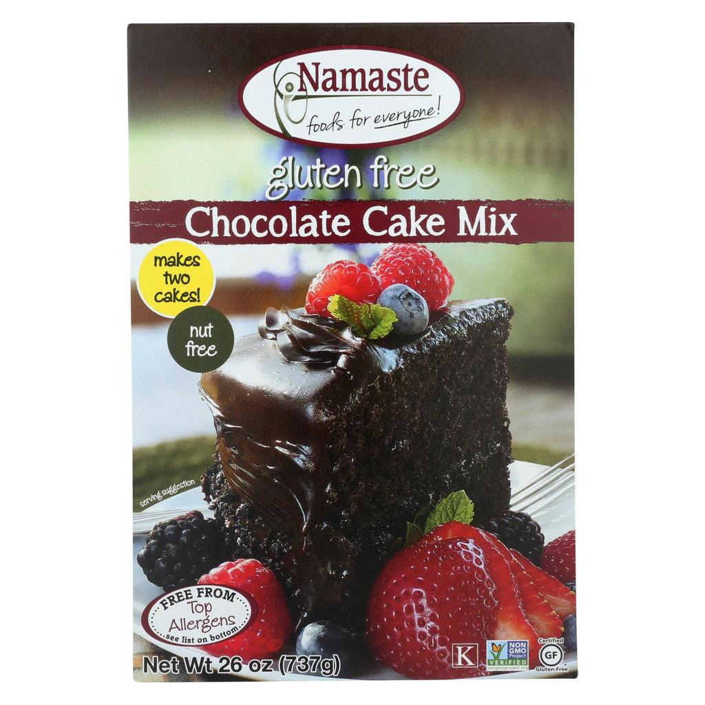 Namaste Foods Chocolate Cake - Mix - Case Of 6 - 26 Oz. - Lakehouse Foods