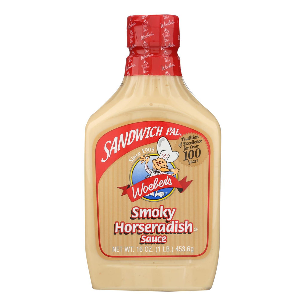 Woeber's Sandwich Pal Smoky Horseradish Sauce - Case Of 6 - 16 Fl Oz. - Lakehouse Foods