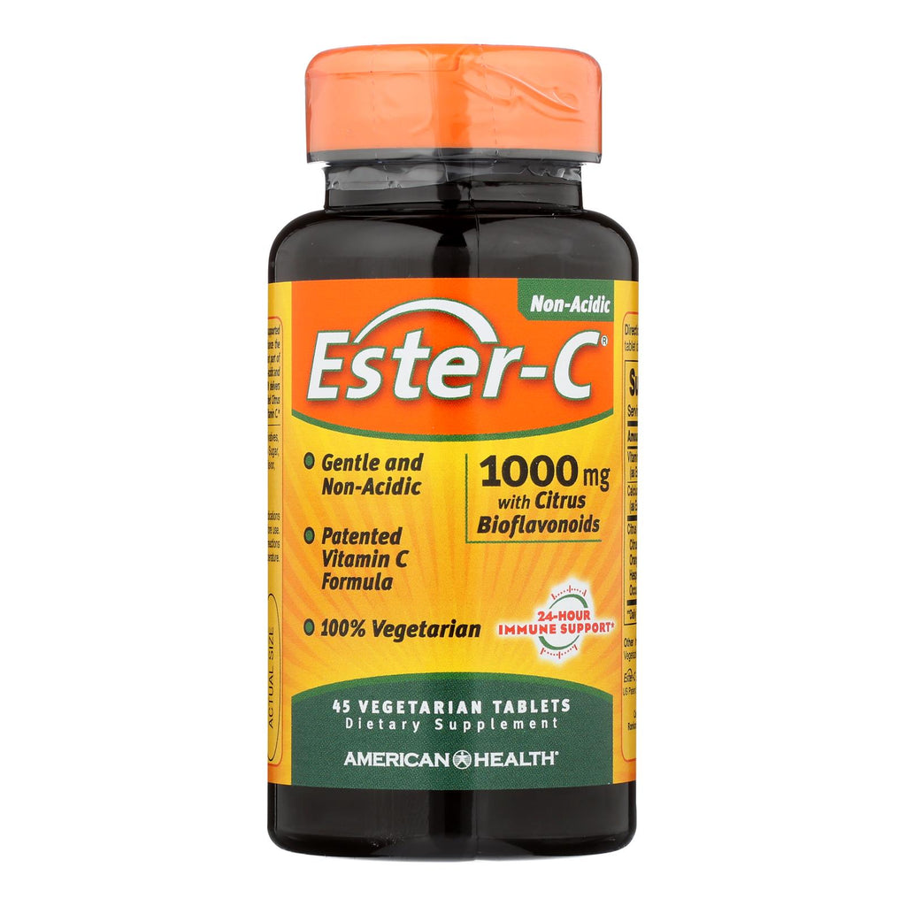 American Health - Ester-c With Citrus Bioflavonoids - 1000 Mg - 45 Vegetarian Tablets - Lakehouse Foods