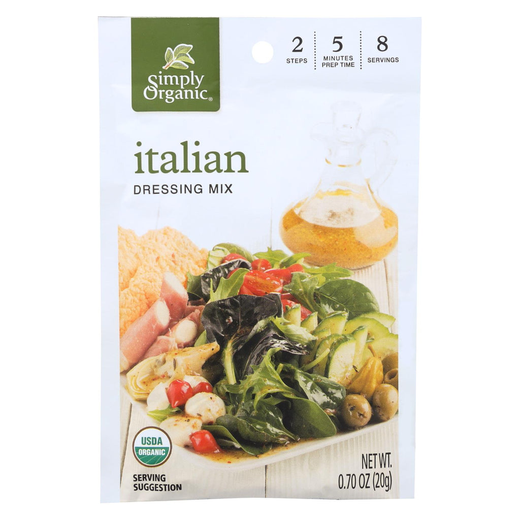 Simply Organic Italian Salad Dressing Mix - Case Of 12 - 0.7 Oz. - Lakehouse Foods