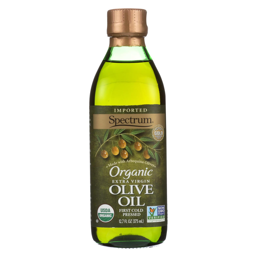 Spectrum Naturals Organic Unrefined Extra Virgin Olive Oil - Case Of 6 - 12.7 Fl Oz. - Lakehouse Foods