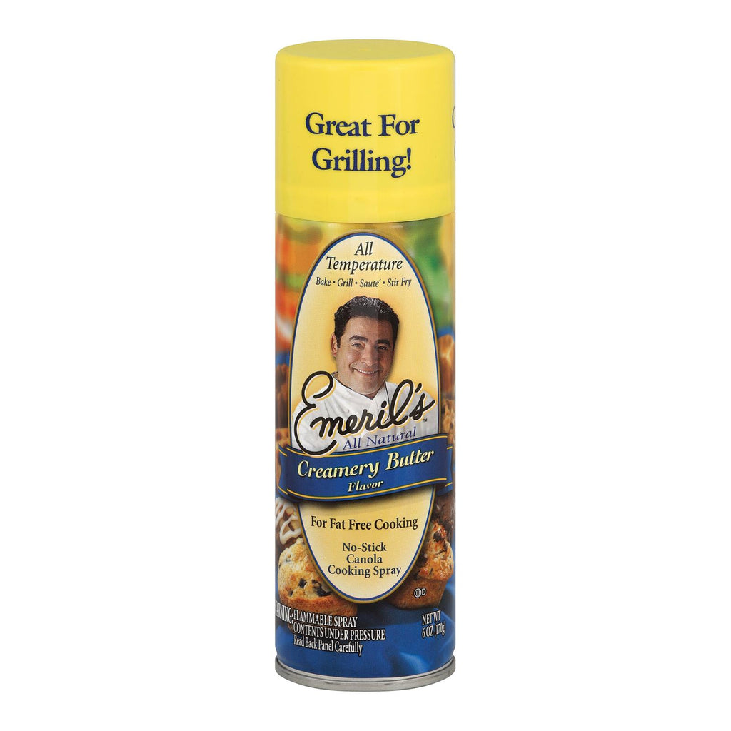 Emeril Cooking Spray - Creamery Butter - Case Of 6 - 6 Oz. - Lakehouse Foods