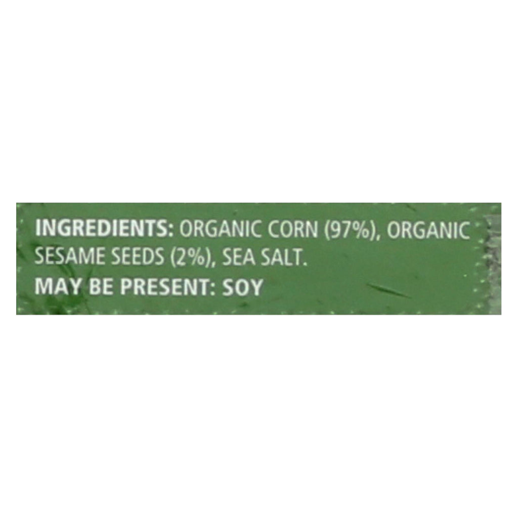 Real Foods Organic Corn Thins - Sesame - Case Of 6 - 5.3 Oz. - Lakehouse Foods
