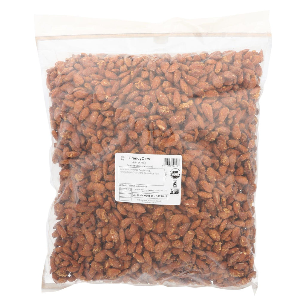 Grandy Oats Almonds - Organic - Toasted Coconut - 10 Lb. - Lakehouse Foods