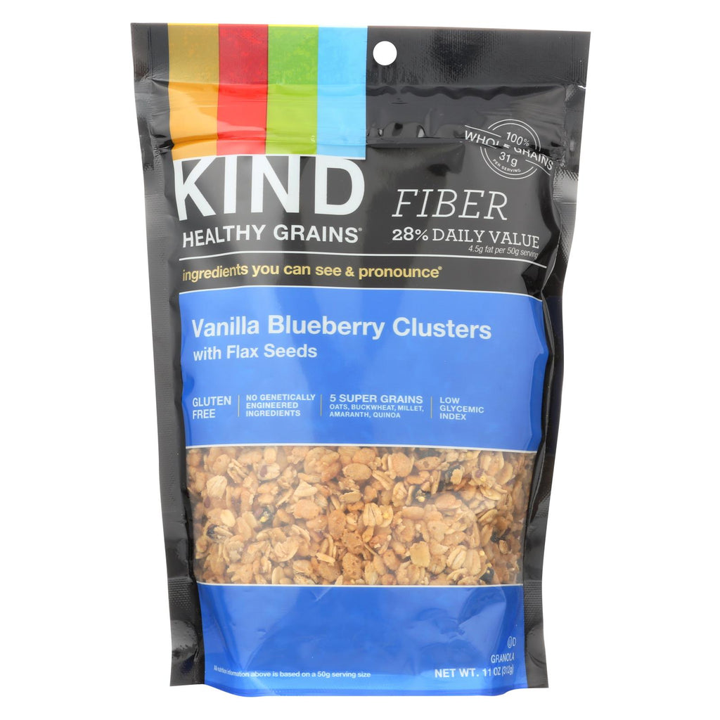 Kind Healthy Grains Vanilla Blueberry Clusters With Flax Seeds - 11 Oz - Case Of 6 - Lakehouse Foods