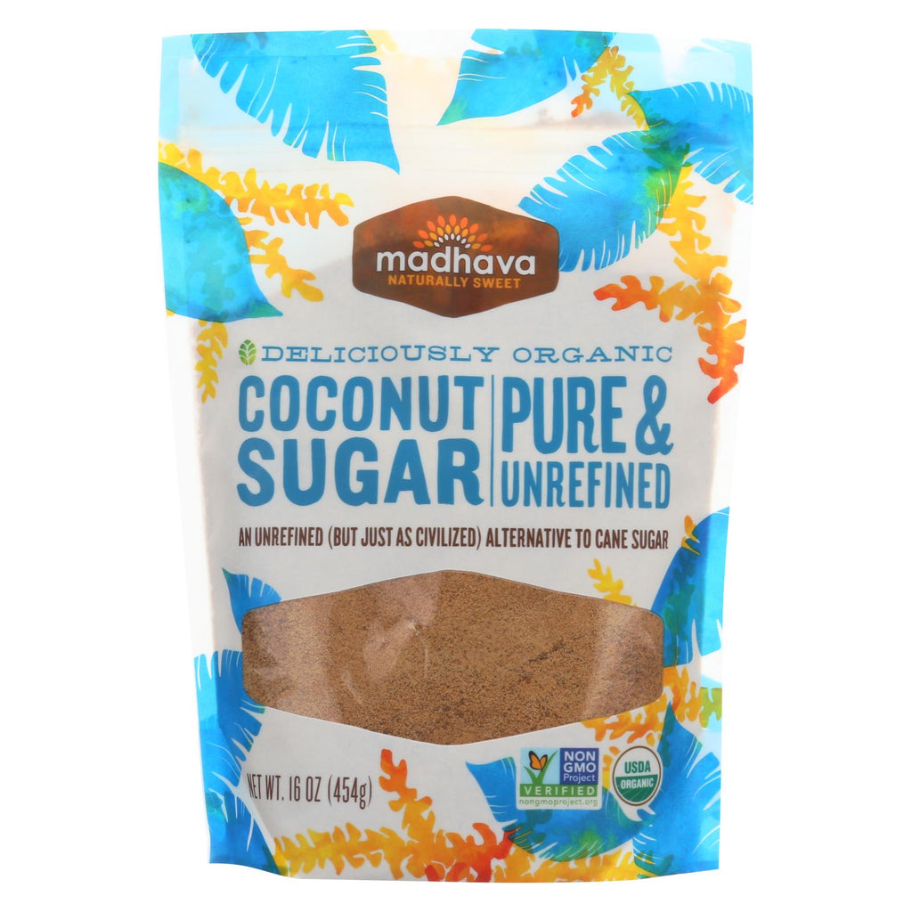 Madhava Honey Organic Coconut Sugar - Case Of 6 - 16 Oz. - Lakehouse Foods