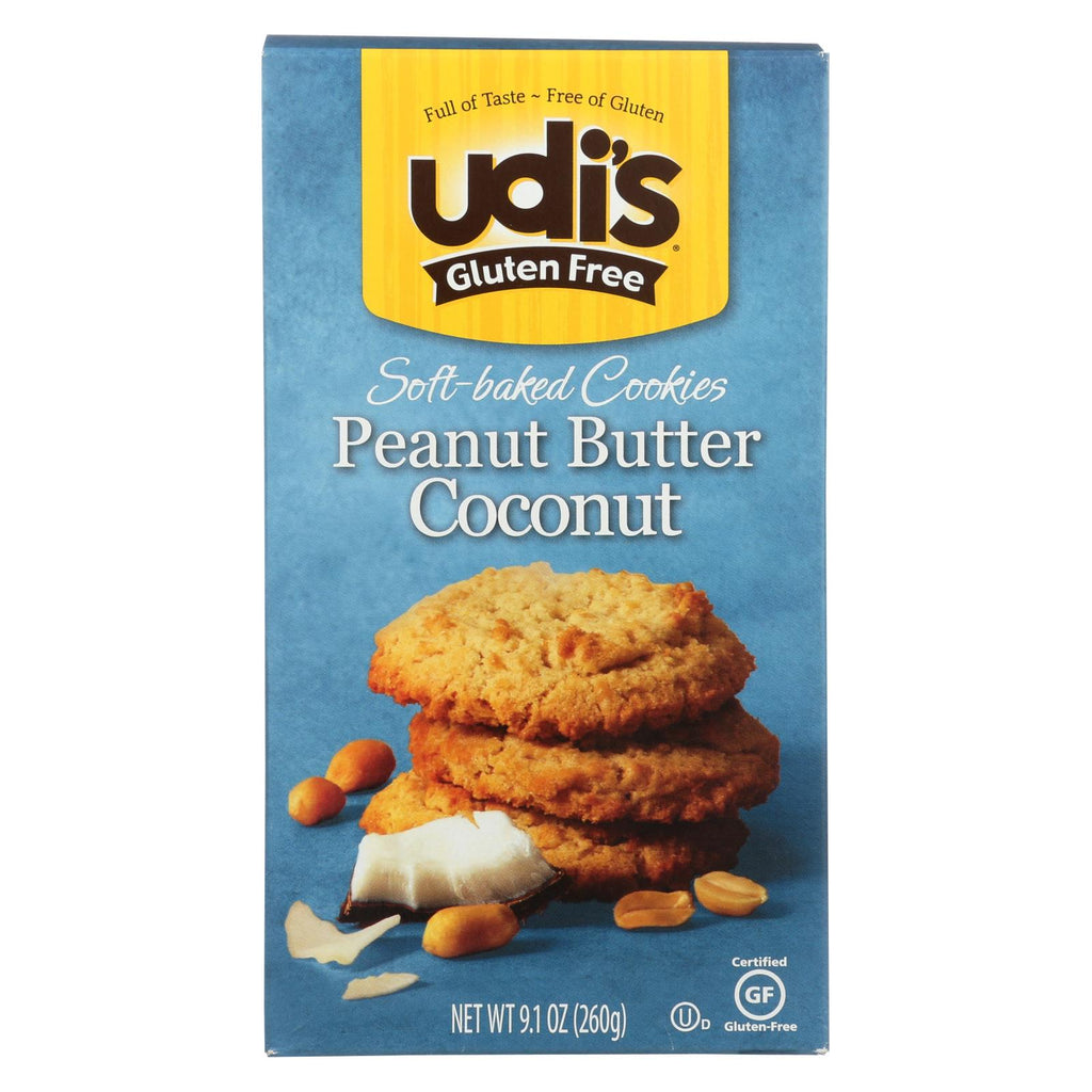 Udi's Cookies - Coconut Peanut Butter - Case Of 6 - 9.1 Oz. - Lakehouse Foods
