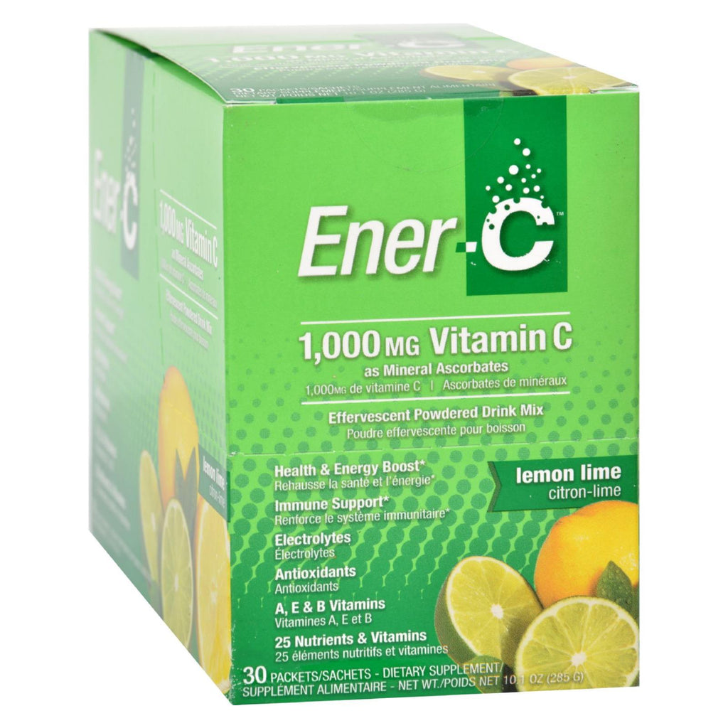 Ener-c Vitamin Drink Mix - Lemon Lime - 1000 Mg - 30 Packets - Lakehouse Foods