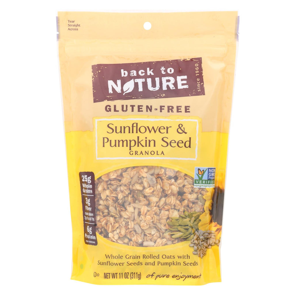 Back To Nature Granola - Sunflower And Pumpkin Seed - Case Of 6 - 11 Oz. - Lakehouse Foods