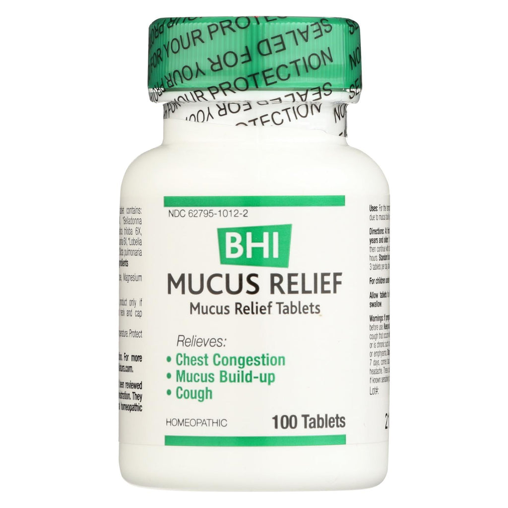 Bhi - Mucus Relief - 100 Tablets - Lakehouse Foods