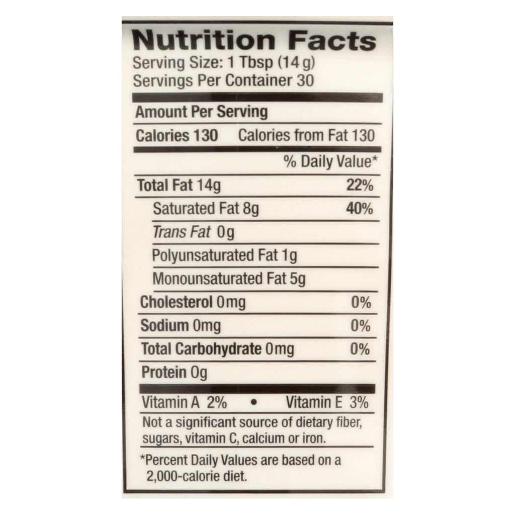 Nutiva Organic Superfood Shortening - Case Of 6 - 15 Oz. - Lakehouse Foods