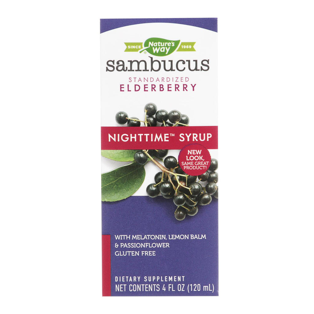 Nature's Way - Sambucus - Nighttime - 4 Oz - Lakehouse Foods