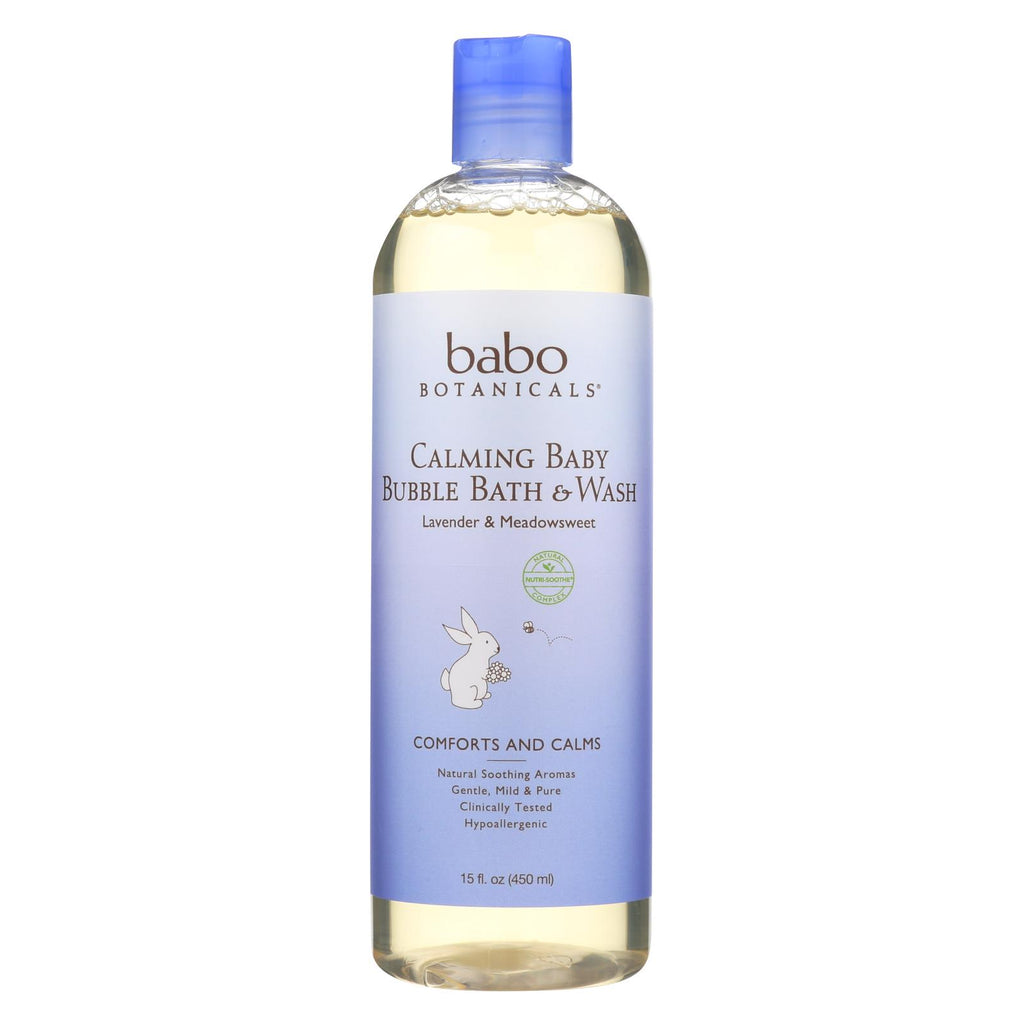 Babo Botanicals - Shampoo Bubblebath And Wash - Calming - Lavender - 15 Oz - Lakehouse Foods