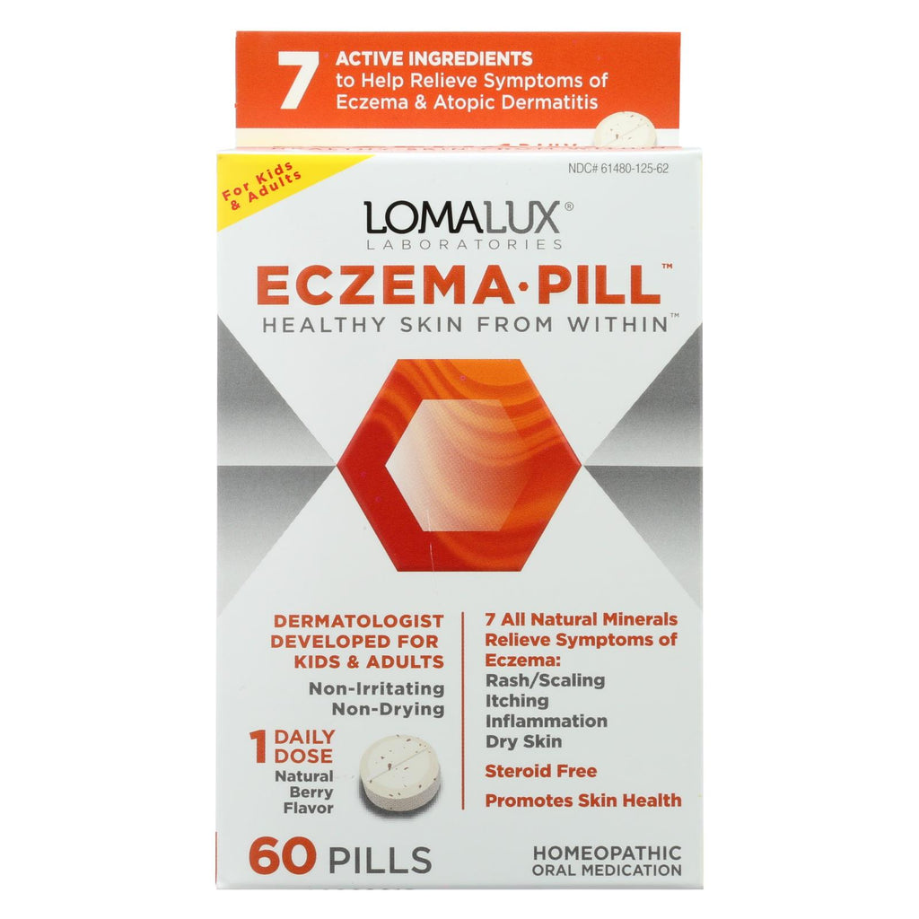 Loma Lux Laboratories Acne Eczema - Chewable - Quick Dissolving - 60 Count - Lakehouse Foods