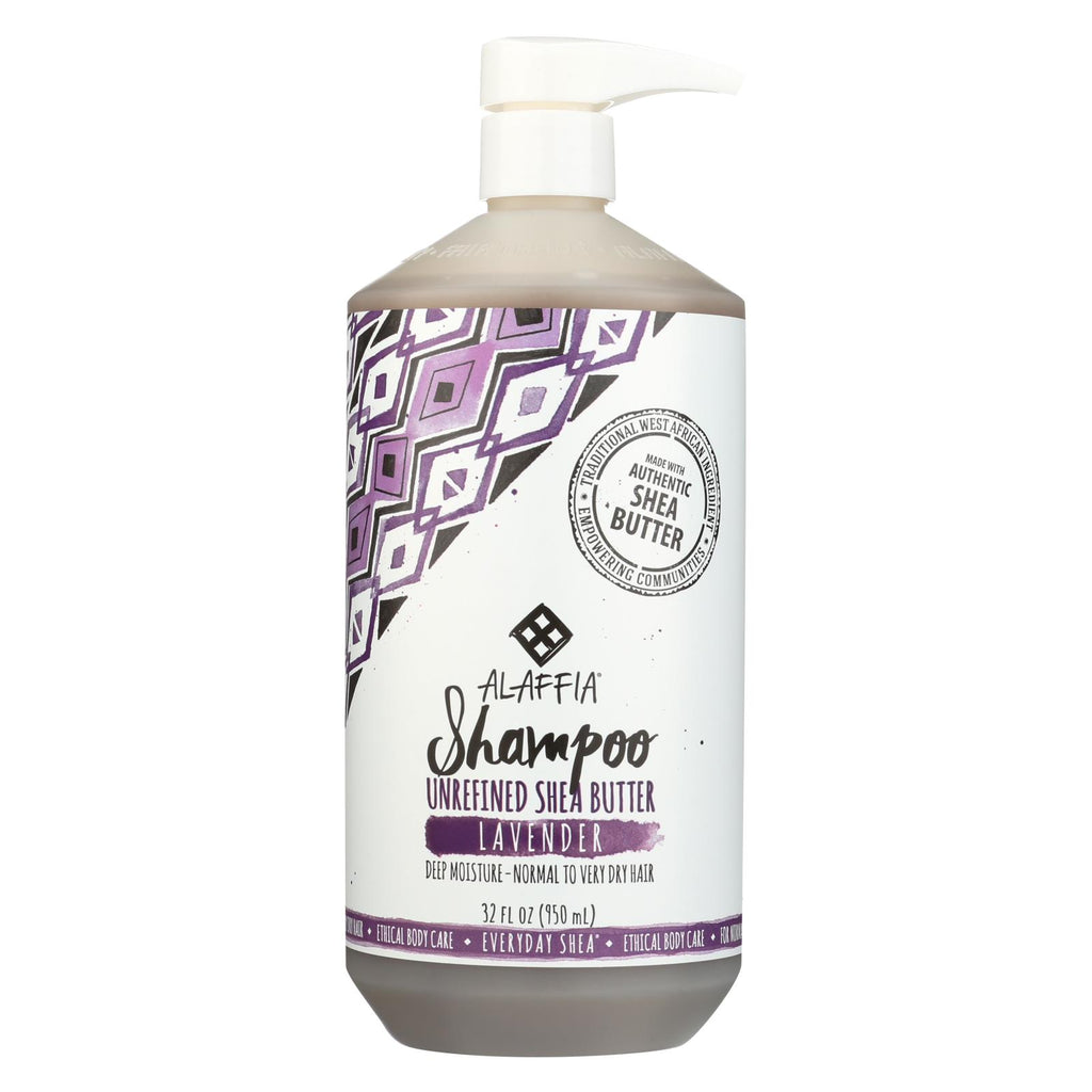 Alaffia - Shampoo - Shea Lavender - 32 Oz. - Lakehouse Foods
