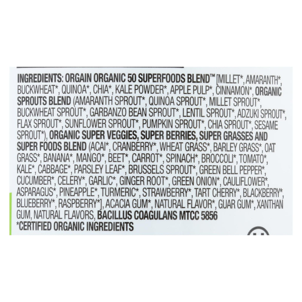 Orgain Organic Superfoods - Powder - 0.62 Lb. - Lakehouse Foods