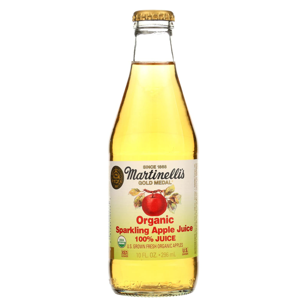 Martinelli's Jucie - Organic - Apple - Sparkling - Case Of 12 - 10 Oz - Lakehouse Foods