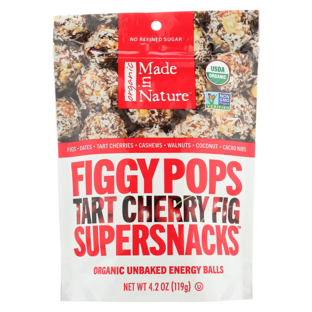 Made In Nature Figgy Pops - Tart Cherry Fig - Case Of 6 - 4.2 Oz - Lakehouse Foods
