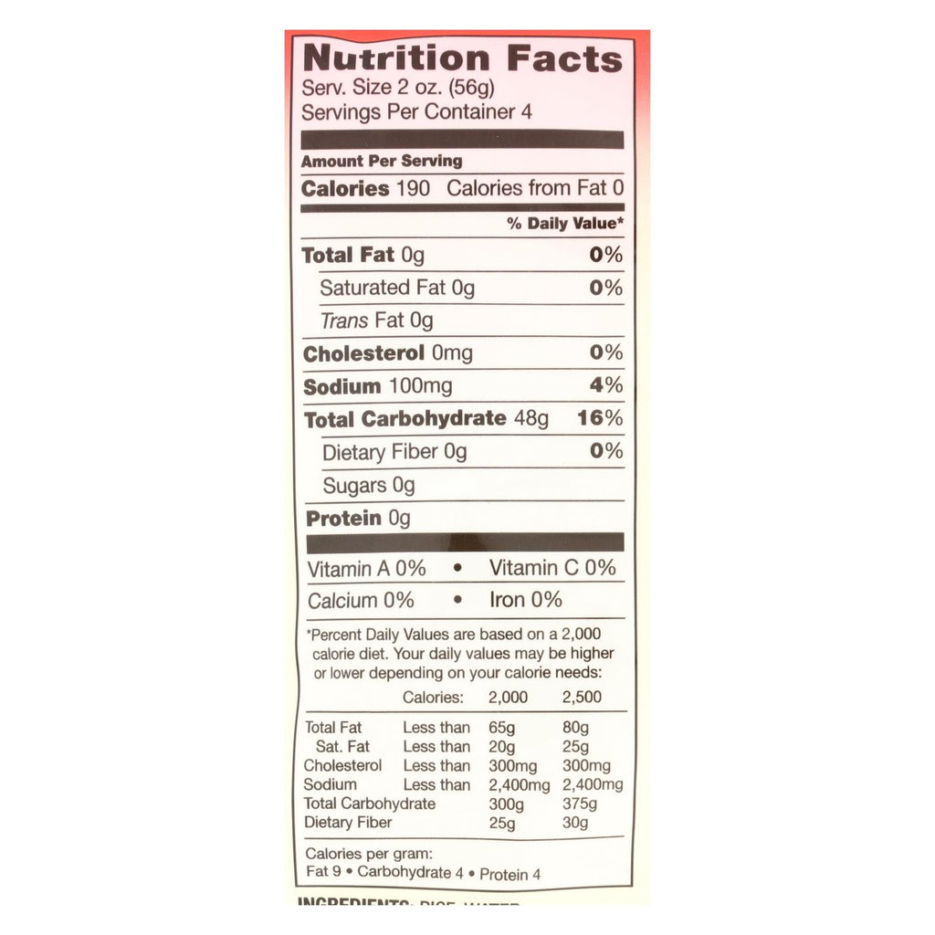 Ka-me Vermicelli Rice Sticks  - Case Of 8 - 8 Oz - Lakehouse Foods