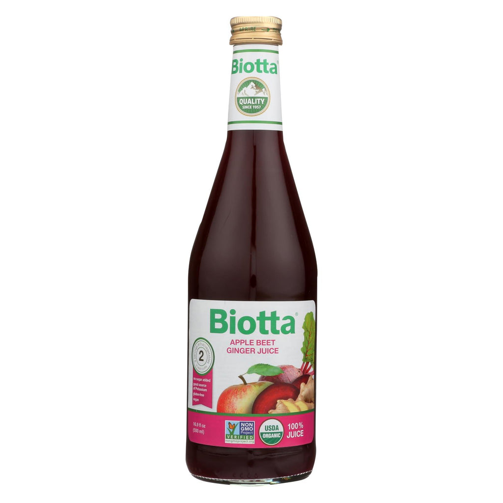 Biotta Fresh Apple Beet Ginger Juice - Case Of 6 - 16.9 Fz - Lakehouse Foods