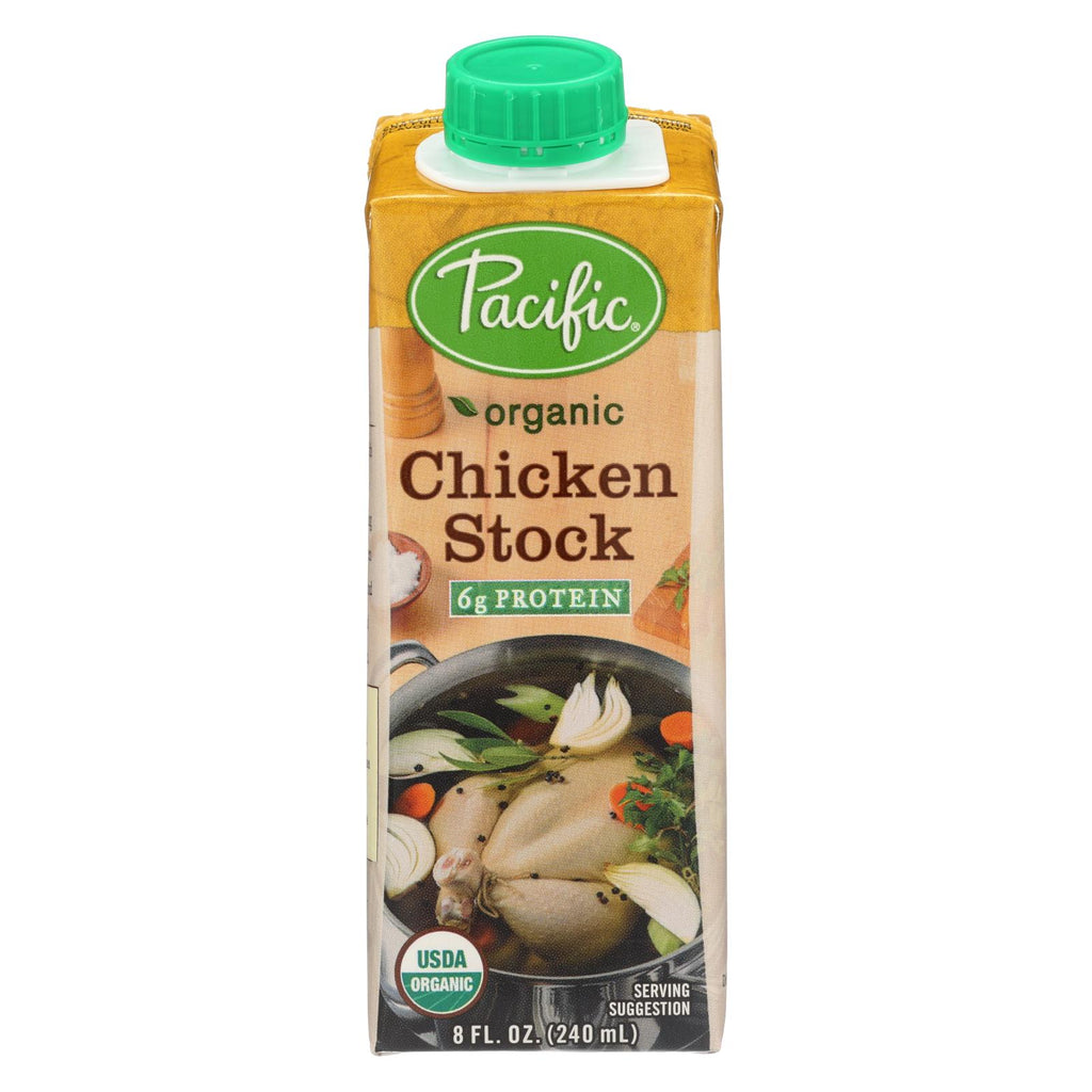 Pacific Natural Foods Stock - Organic - Chicken - Case Of 12 - 8 Fl Oz - Lakehouse Foods