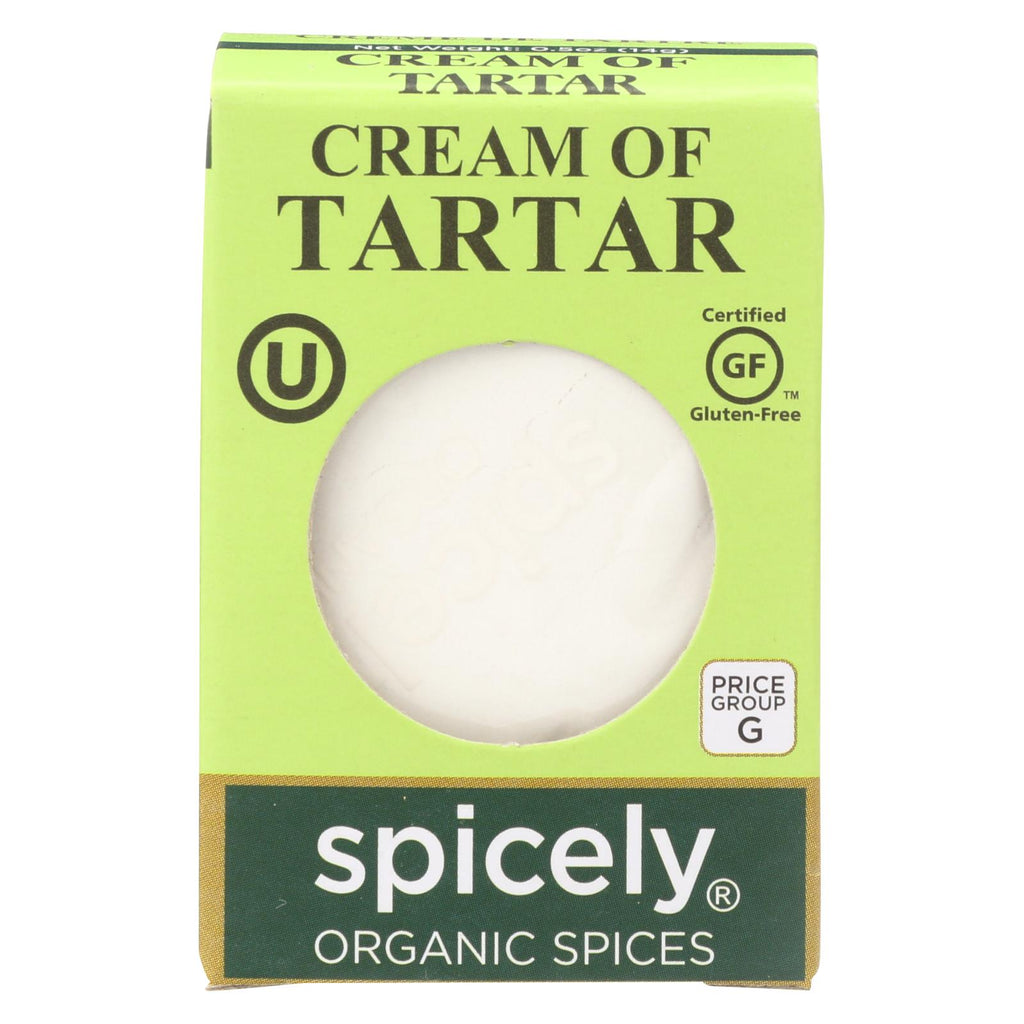 Spicely Organics - Cream Of Tartar - Case Of 6 - 0.5 Oz. - Lakehouse Foods