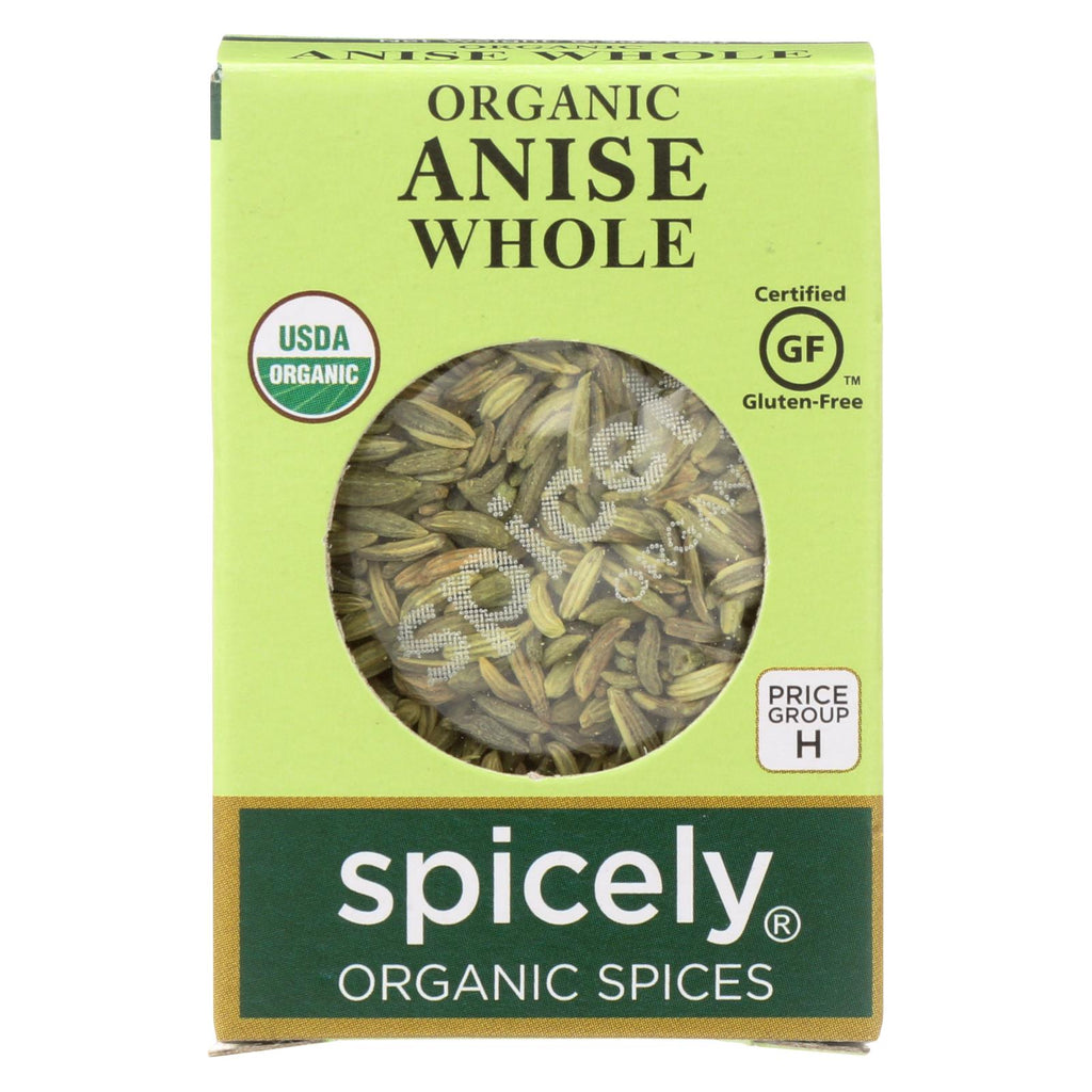 Spicely Organics - Organic Anise Whole - Case Of 6 - 0.3 Oz. - Lakehouse Foods