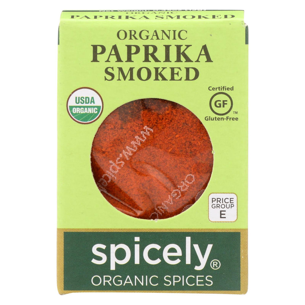 Spicely Organics - Organic Paprika - Smoked - Case Of 6 - 0.45 Oz. - Lakehouse Foods