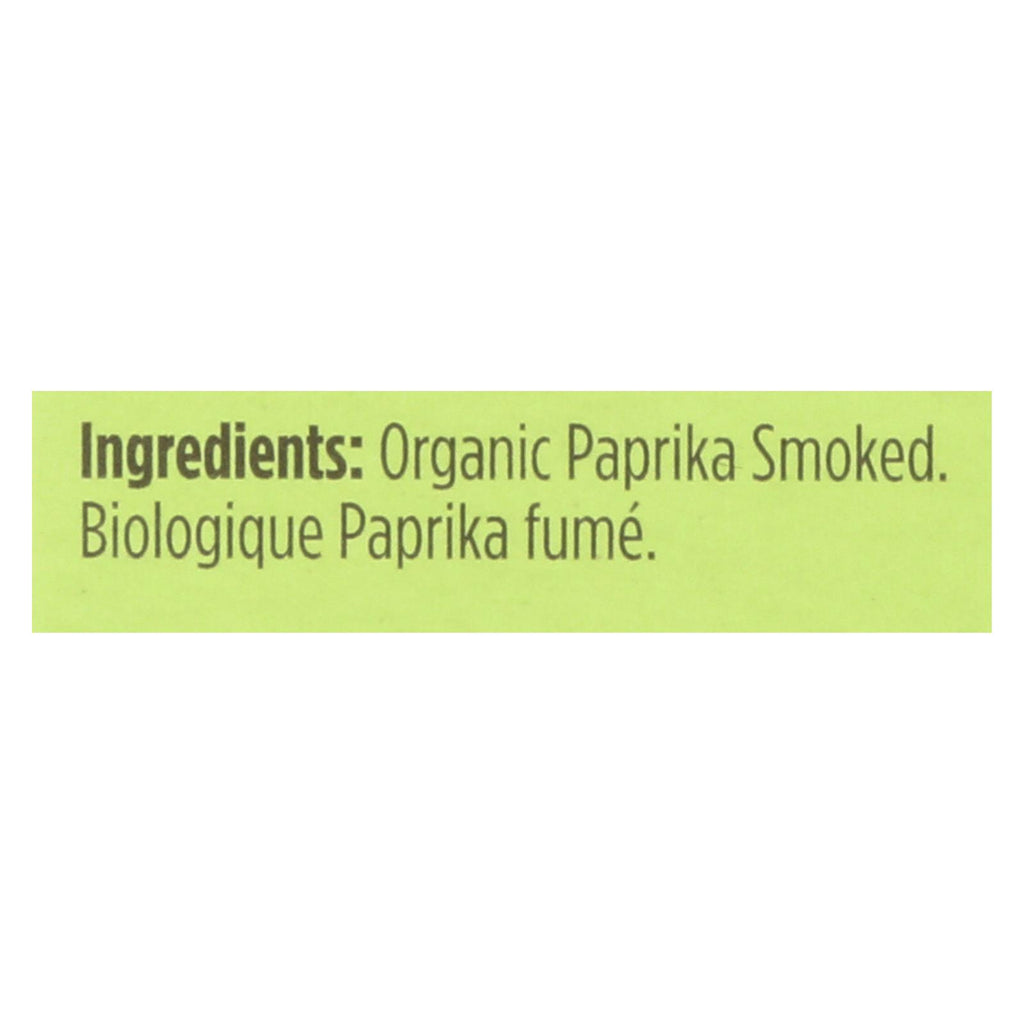 Spicely Organics - Organic Paprika - Smoked - Case Of 6 - 0.45 Oz. - Lakehouse Foods
