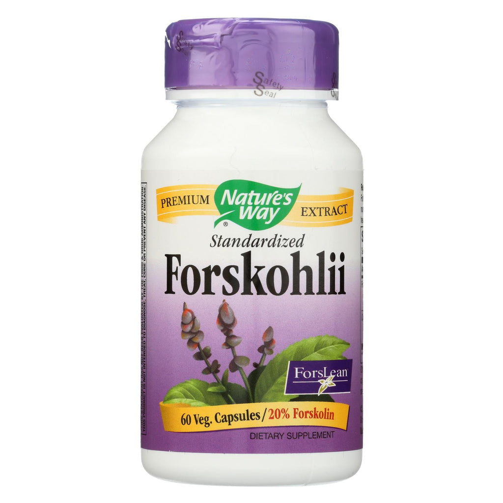 Nature's Way - Standardized Forskohlii - 60 Veg. Capsules - Lakehouse Foods