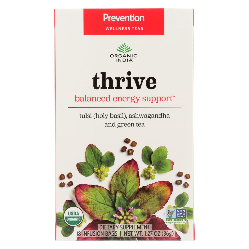 Organic India Organic Tea - Thrive - Case Of 6 - 18 Count - Lakehouse Foods