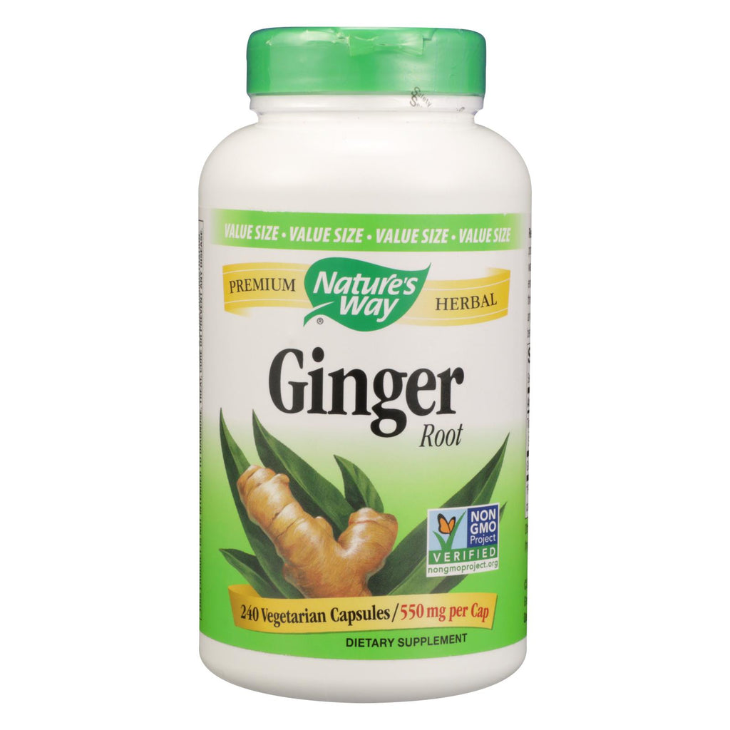 Nature's Way - Ginger Root - 240 Veg. Capsules - Lakehouse Foods
