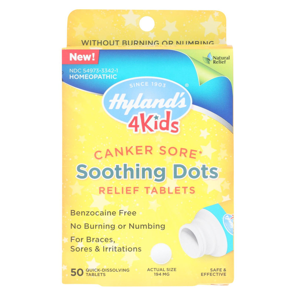 Hylands Homeopathic - 4kids Cnker Sore Relief - 1 Each - 50 Tab - Lakehouse Foods