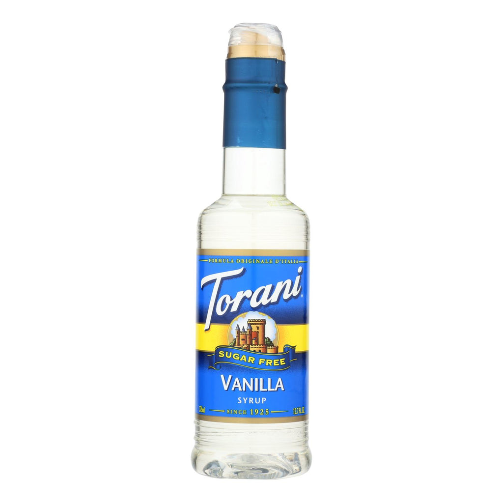 Torani - Coffee Syrup - Sugar Free Vanilla - Case Of 4 - 12.7 Fl Oz. - Lakehouse Foods