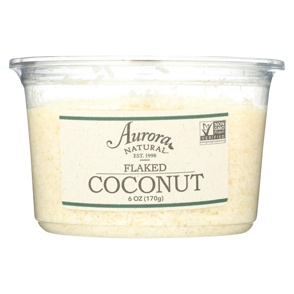 Aurora Natural Products - Flaked Coconut - Case Of 12 - 6 Oz. - Lakehouse Foods