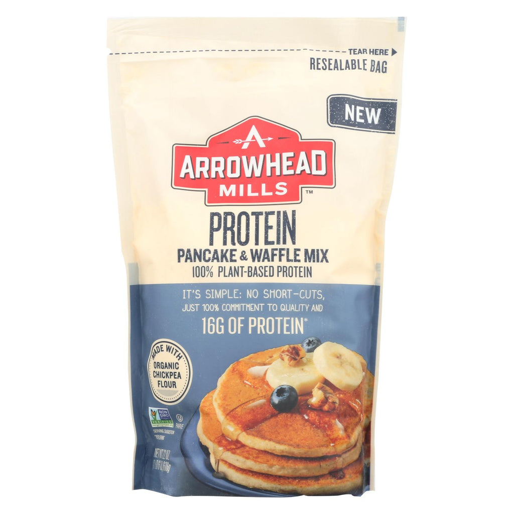 Arrowhead Mills - Pancake And Waffle Mix - Protein - Case Of 6 - 22 Oz. - Lakehouse Foods