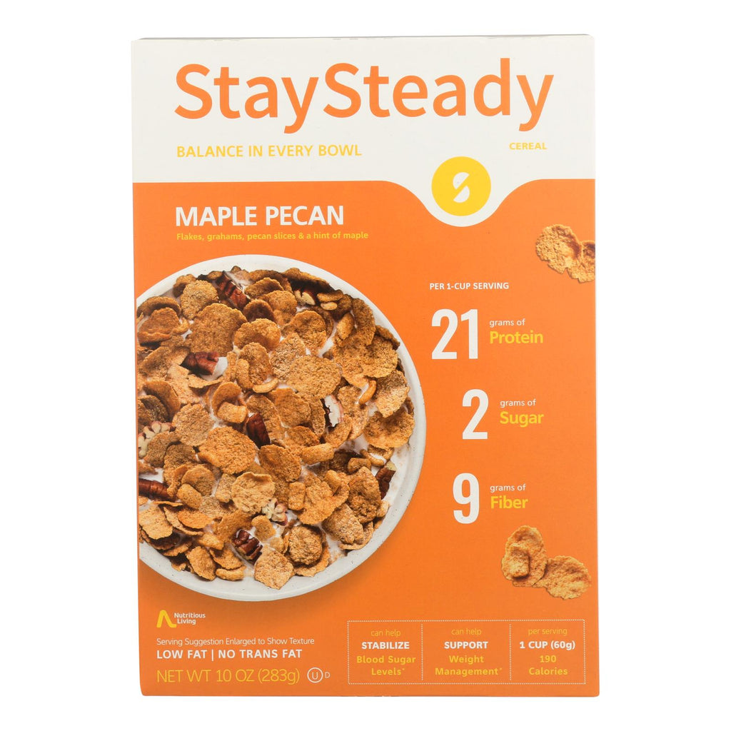 Stay Steady - Cereal Maple Pecan - Case Of 6 - 10 Oz - Lakehouse Foods