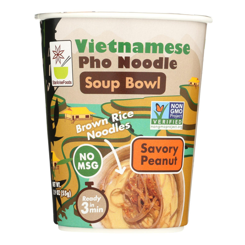 Star Anise Foods Vietnamese Pho Noodle Soup Bowl - Case Of 6 - 1.9 Oz - Lakehouse Foods