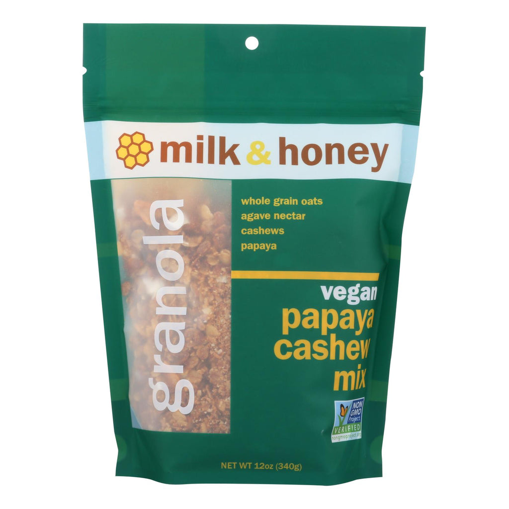 Milk And Honey Granola Papaya Cashew Mix Granola - Case Of 6 - 12 Oz - Lakehouse Foods