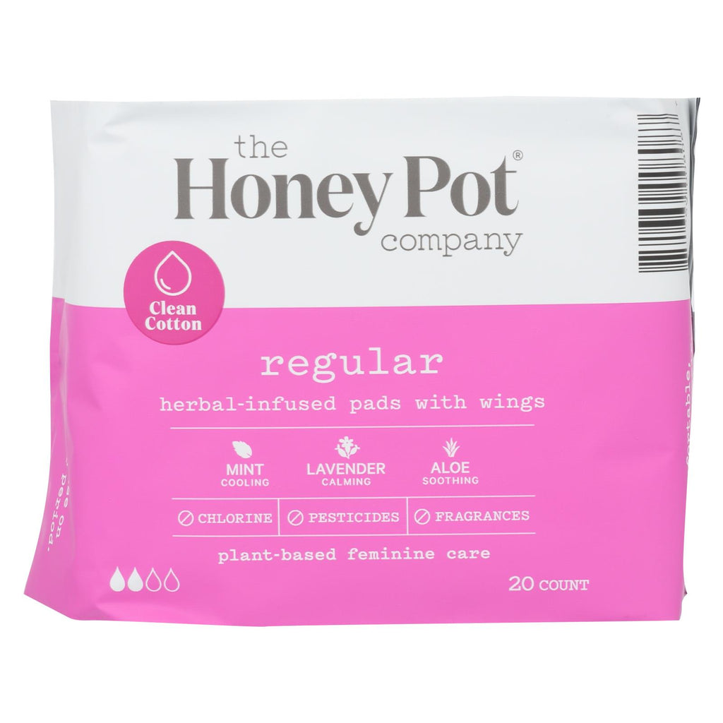 The Honey Pot - Herbal Regular Pads - 1 Each - 20 Ct - Lakehouse Foods