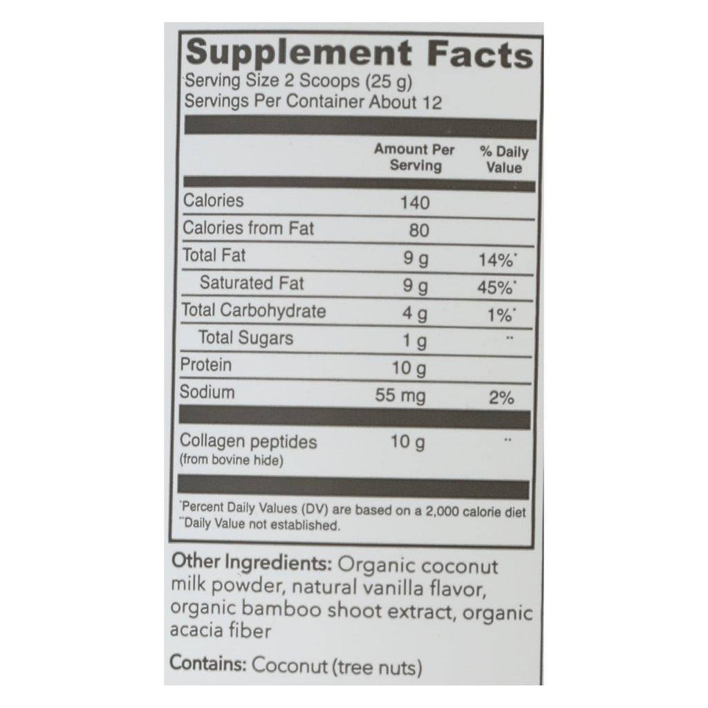 Vital Proteins - Coffee Creamer Collgn Vanil - 10.6 Oz - Lakehouse Foods