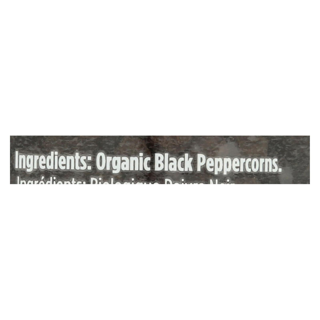 Spicely Organics - Organic Peppercorn - Black Whole - Case Of 3 - 1.7 Oz. - Lakehouse Foods