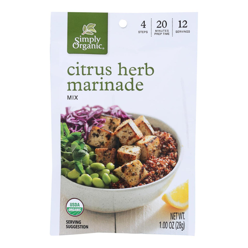 Simply Organic - Marinade Cirtus Herb - Case Of 12 - 1.00 Oz - Lakehouse Foods