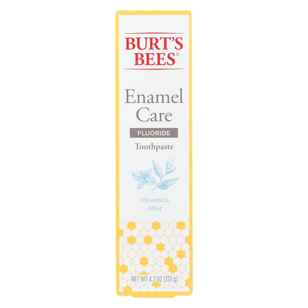 Burts Bees - Toothpste Enaml Care Mint - 1 Each - 4.7 Oz - Lakehouse Foods