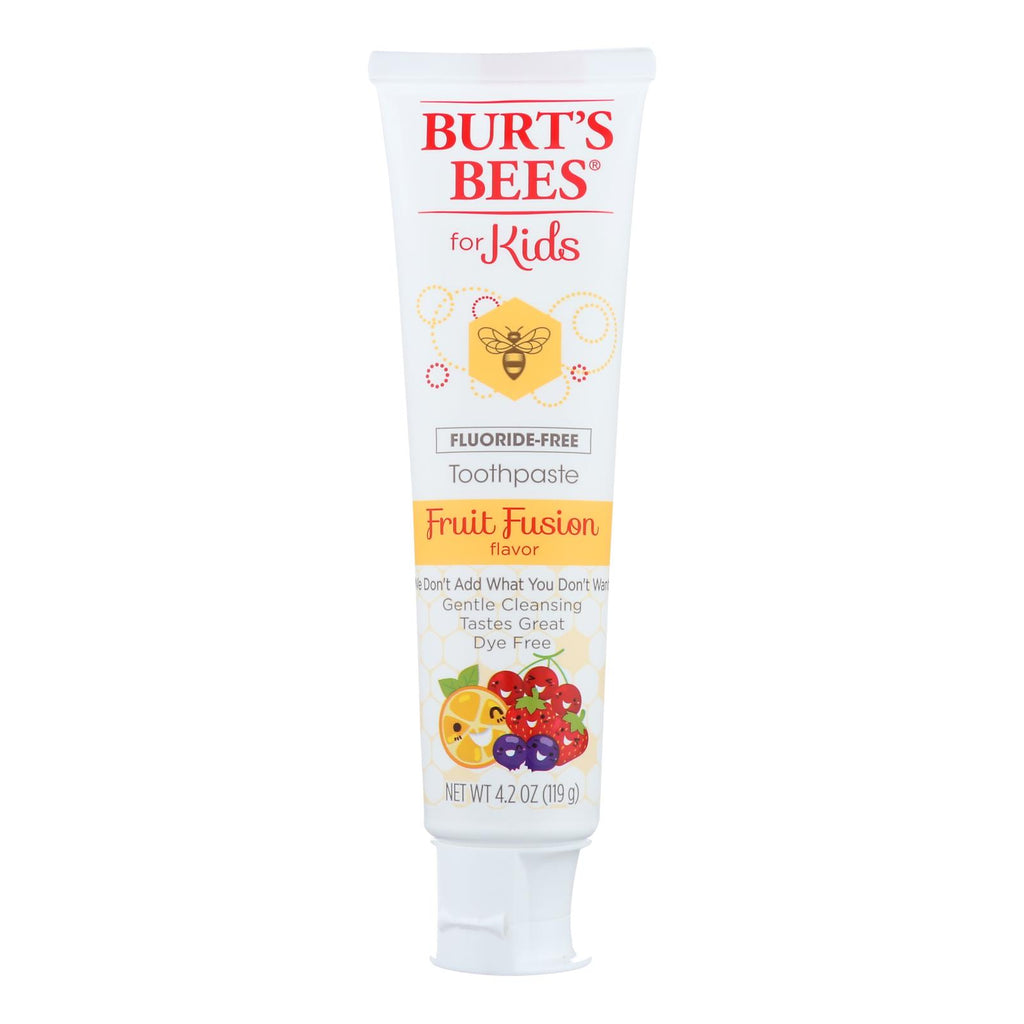 Burts Bees - Toothpste Flride Free Kds - 1 Each - 4.2 Oz - Lakehouse Foods