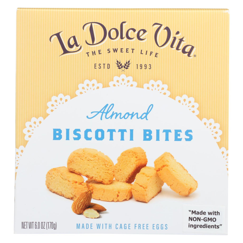 La Dolce Vita - Biscotti Bites Almond - Case Of 6 - 6 Oz - Lakehouse Foods